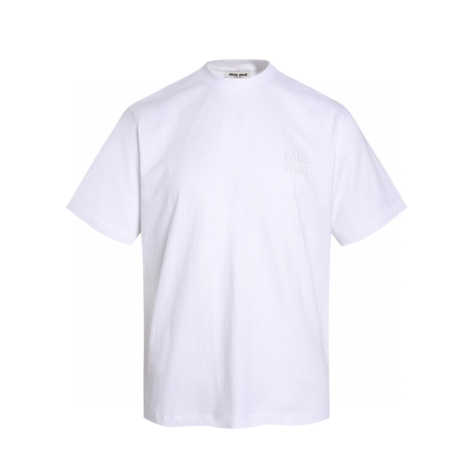 로고 자수 코튼 저지 티셔츠(정품119만원)